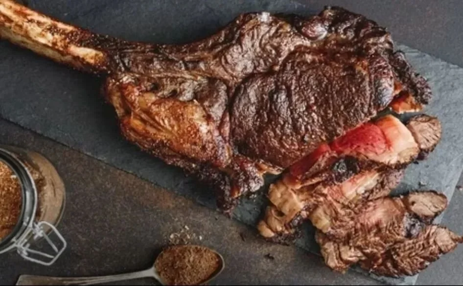 Veal bone-in ribeye steak