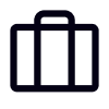 Outline of a gift box with a bow on top.