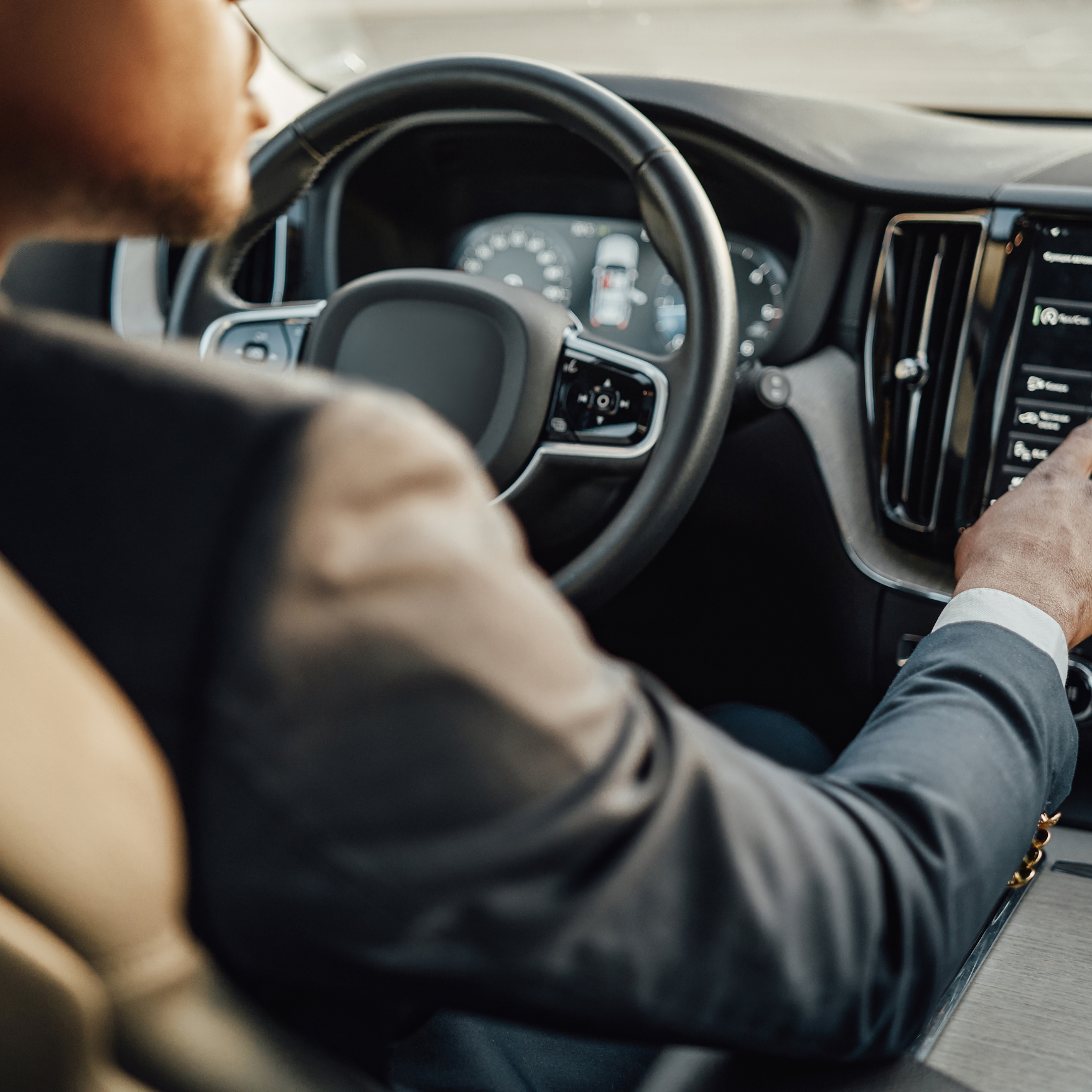 View from behind the wheel during a private chauffeur experience in Cape Town.