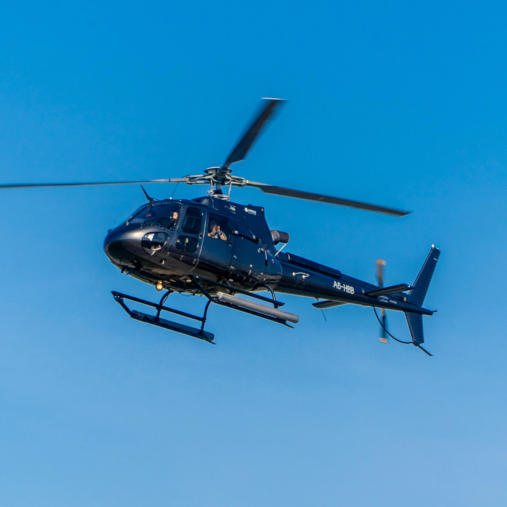 Helicopter on a scenic flight over Cape Town's coastline.