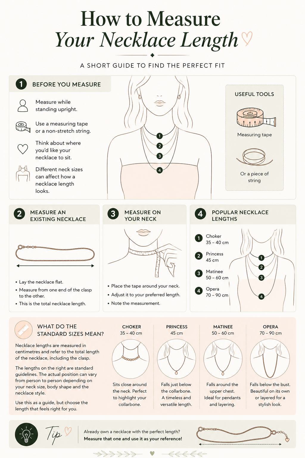 Necklace Size Guide