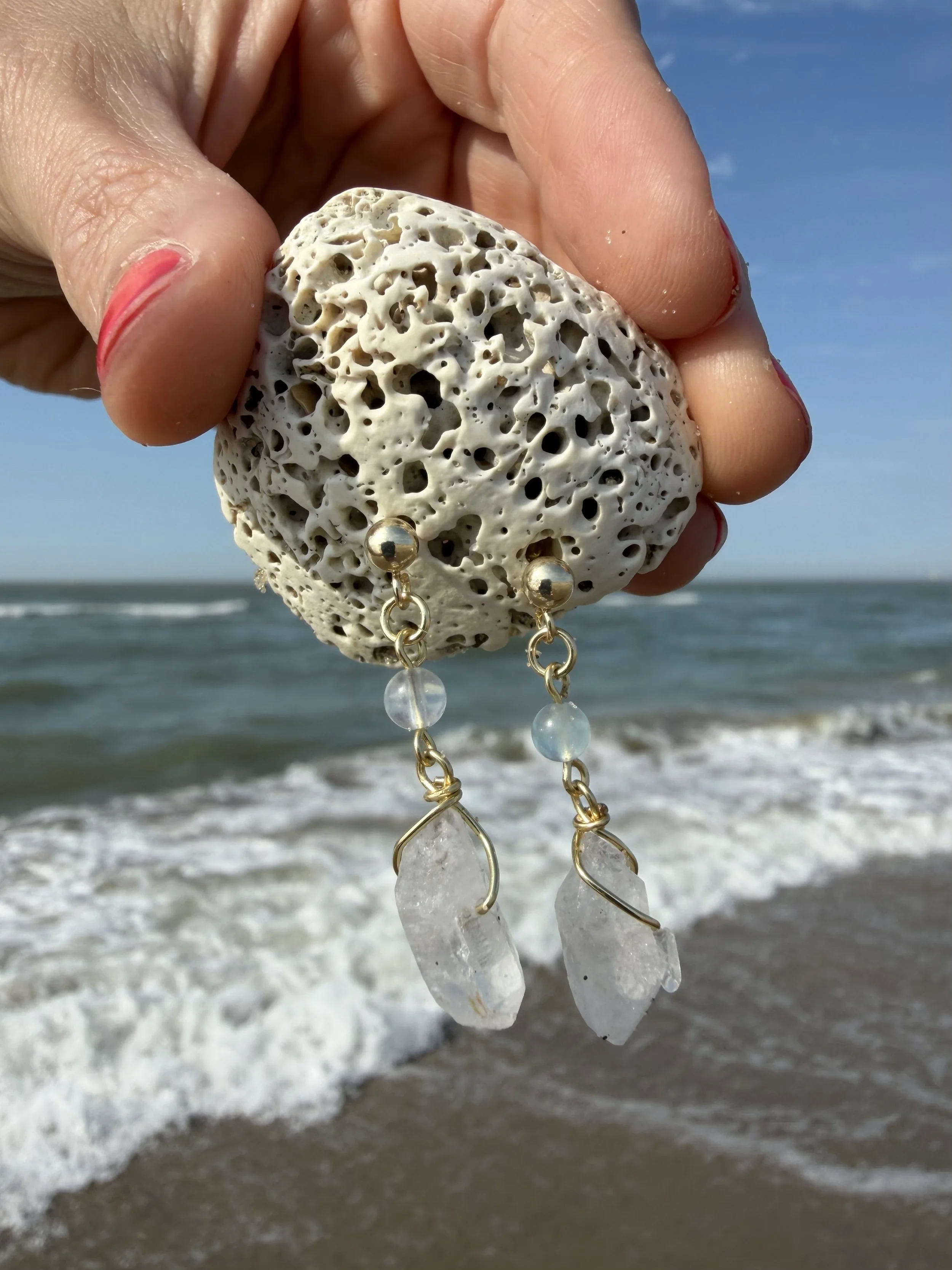Crystal Tide Earrings