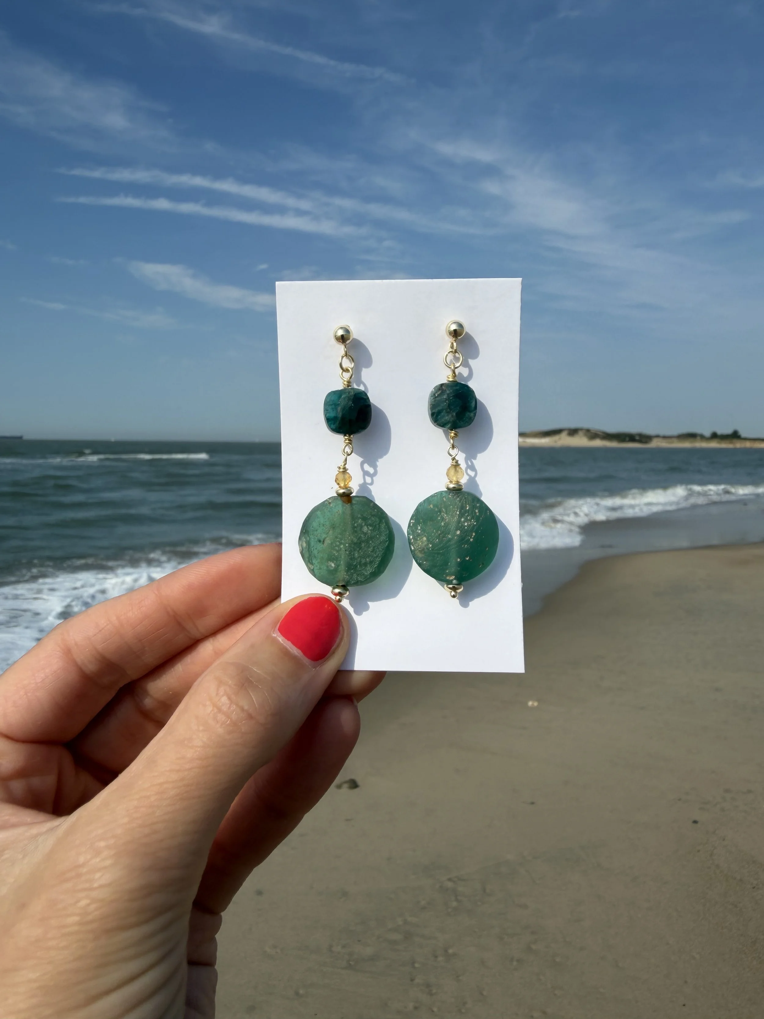 Emerald Tide Earrings