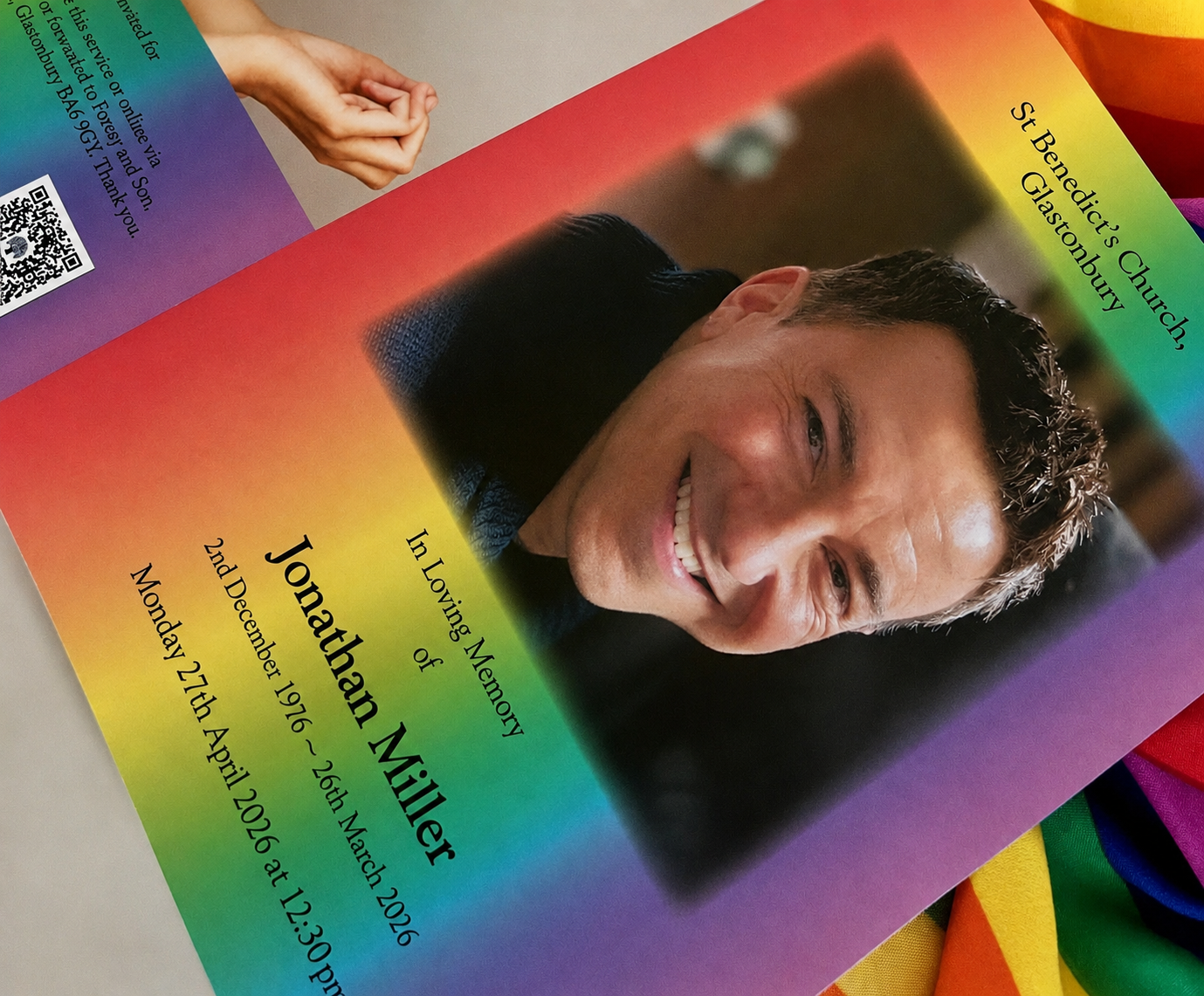 Jonathan Miller##<b>| FUNERAL |</b><br>"Thank you very much for what you did. You did yourself, Jon and everyone proud. It must have been tough standing up there, so massive thank you." <b>Matthew Miller, Jon's brother</b><br>