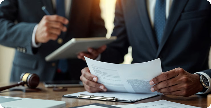 Solicitor providing legal advice to a Caloundra client