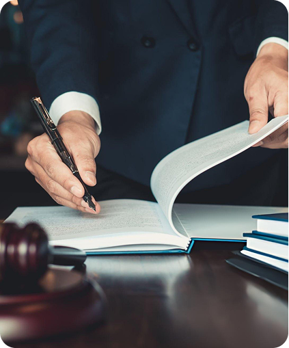 Client signing Advance Health Directive with a solicitor on the Sunshine Coast