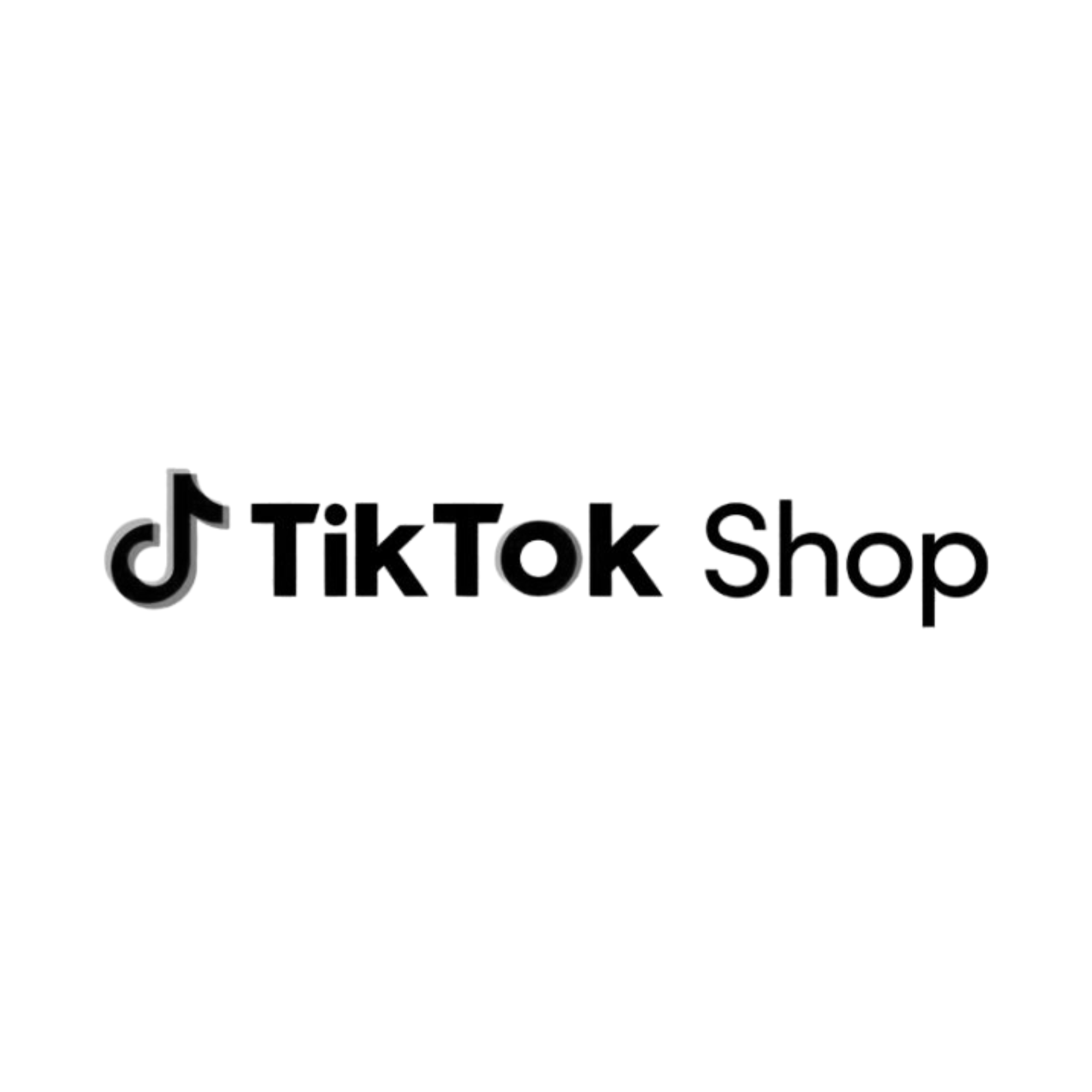 Close-up of a white surface with black text and the TikTok logo at the bottom.