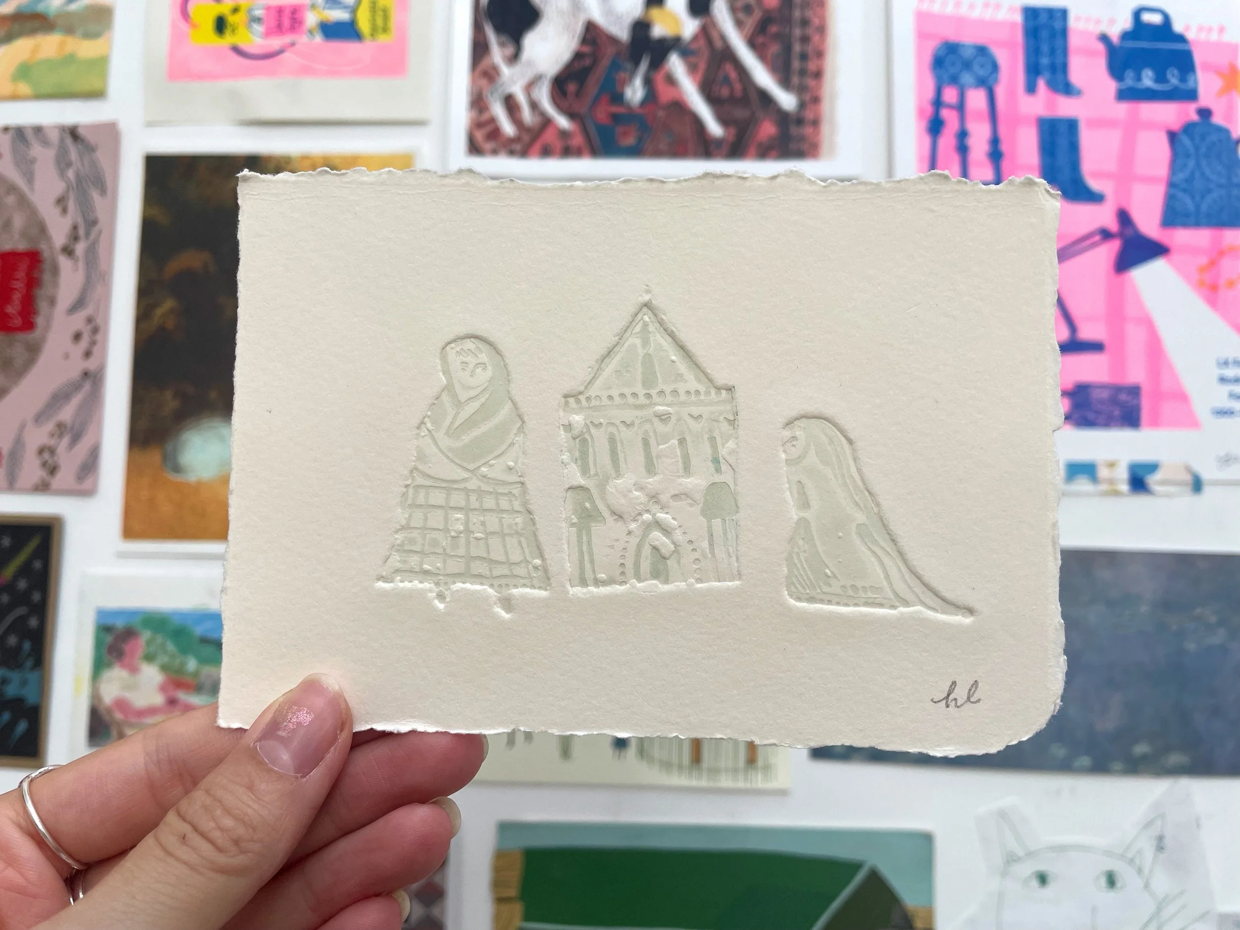 Limited Edition Embossed Print - Trio