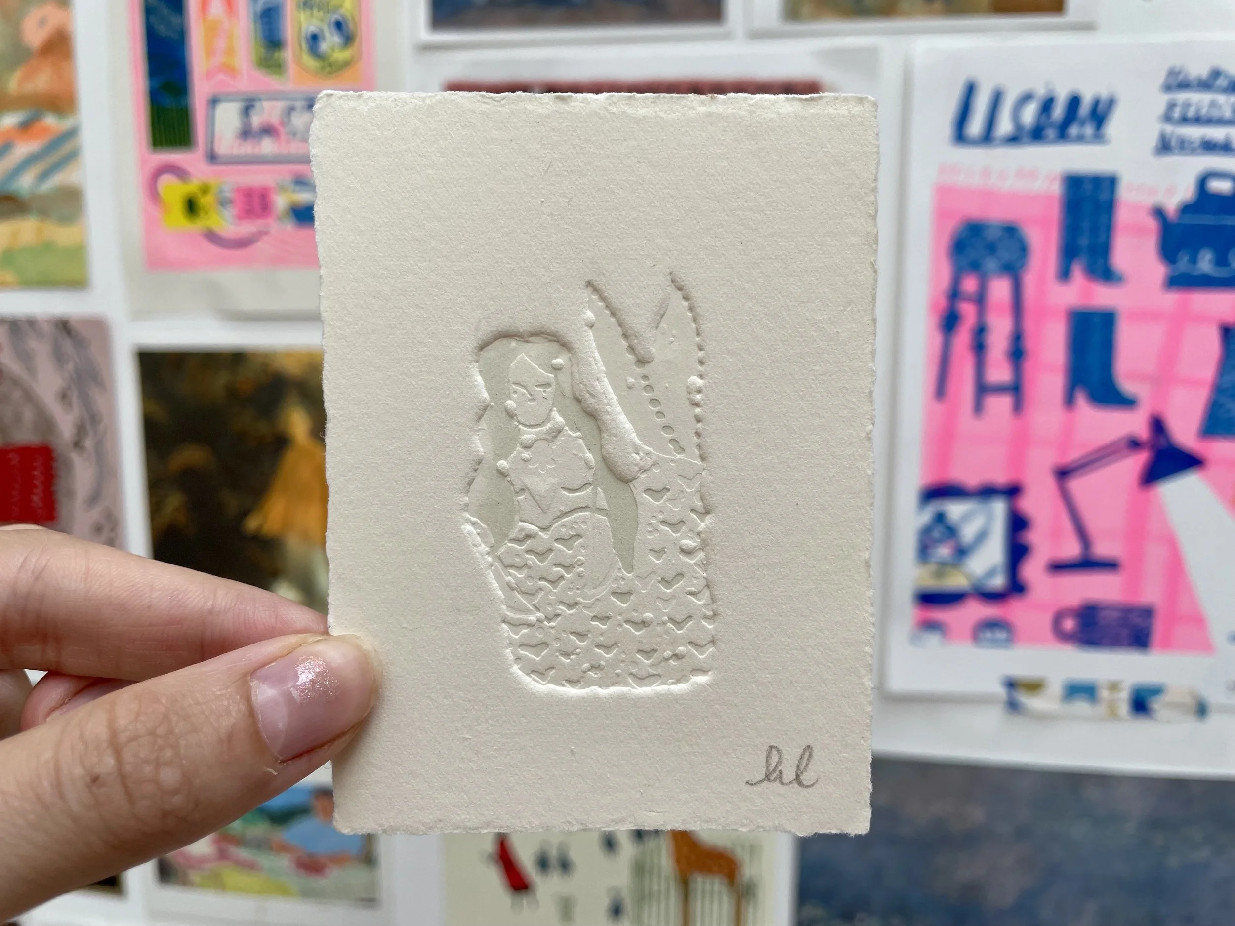 Limited Edition Embossed Print - Selkie