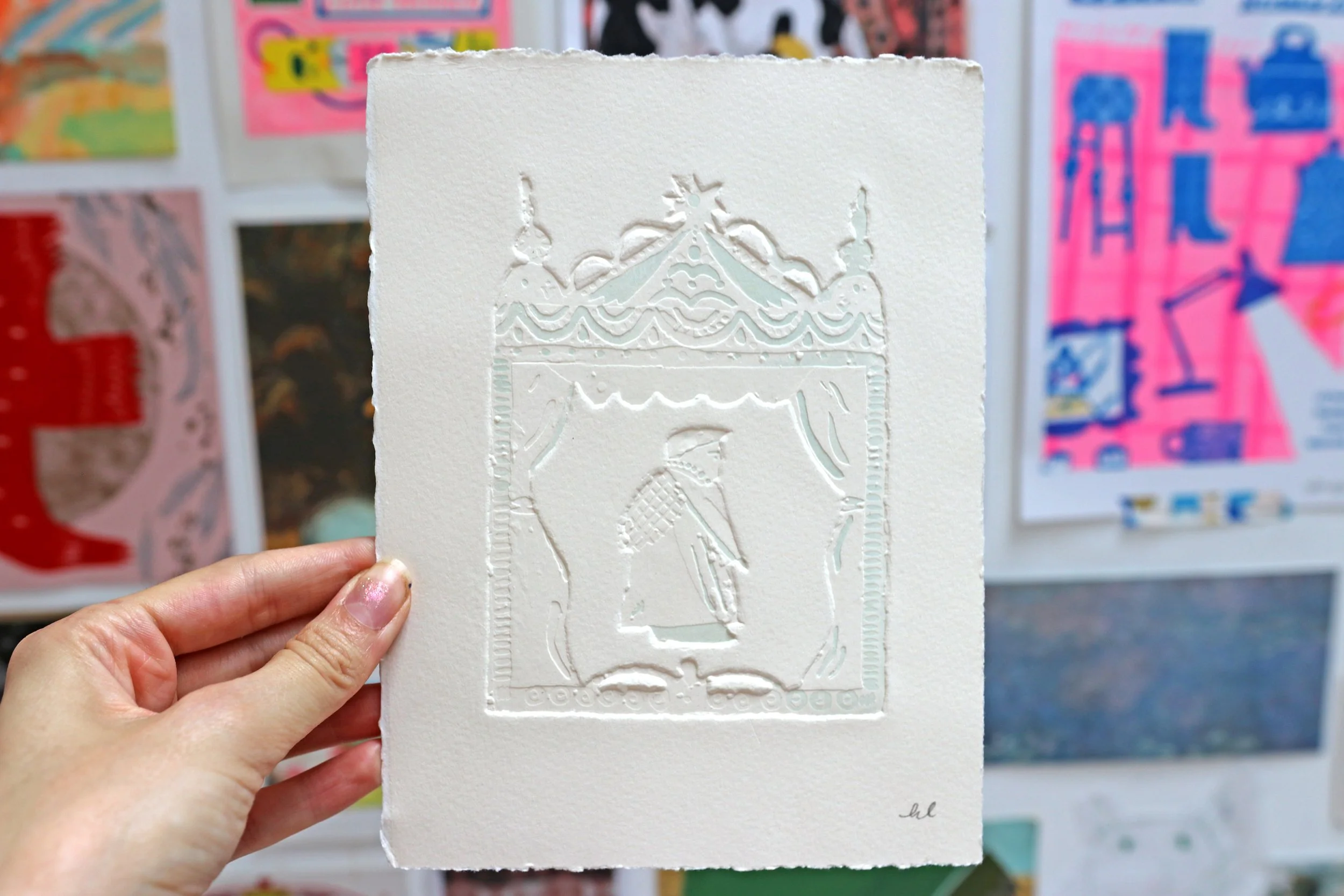 Limited Edition Embossed Theatre Frame - Fisherman
