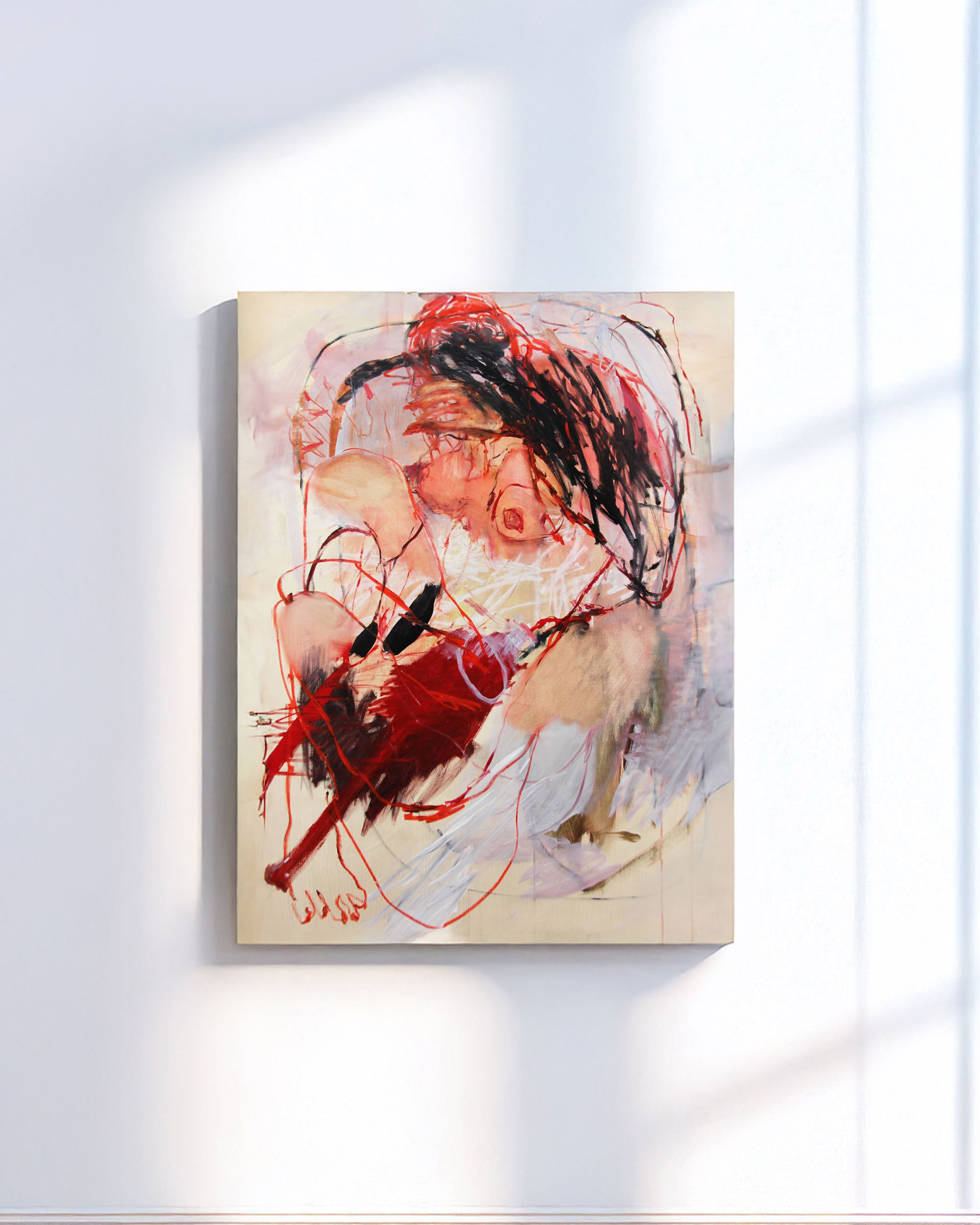 'Overcome' (2025) | Oil on canvas | 91 x 123cm