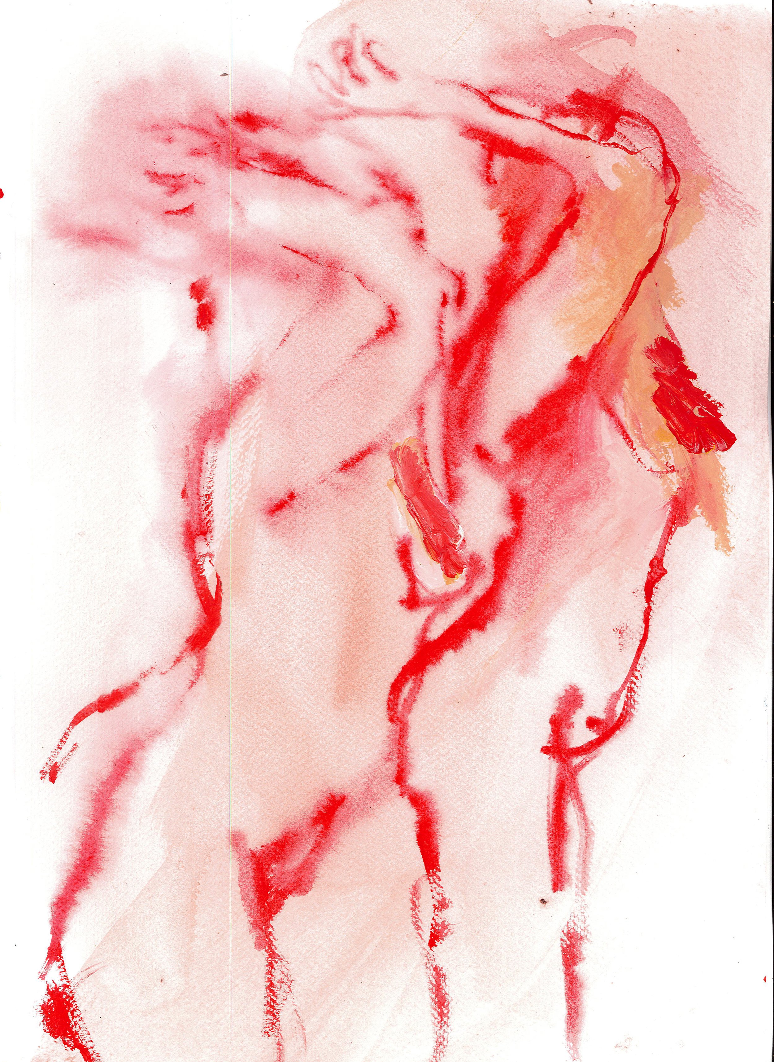 Turn-Away-Acrylic-on-paper-30x42cm-2025.jpeg