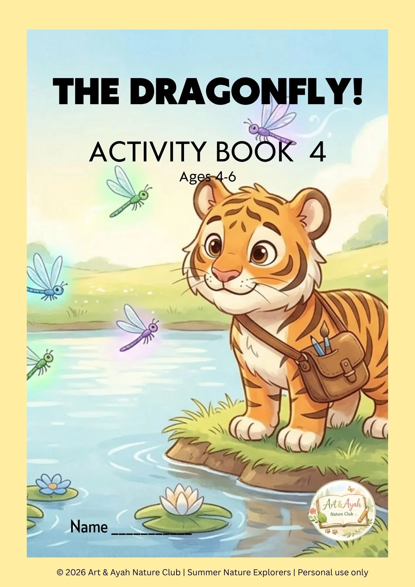 Let's Explore Dragonflies Activity Book | Ages 4–6 | Summer Nature Explorers