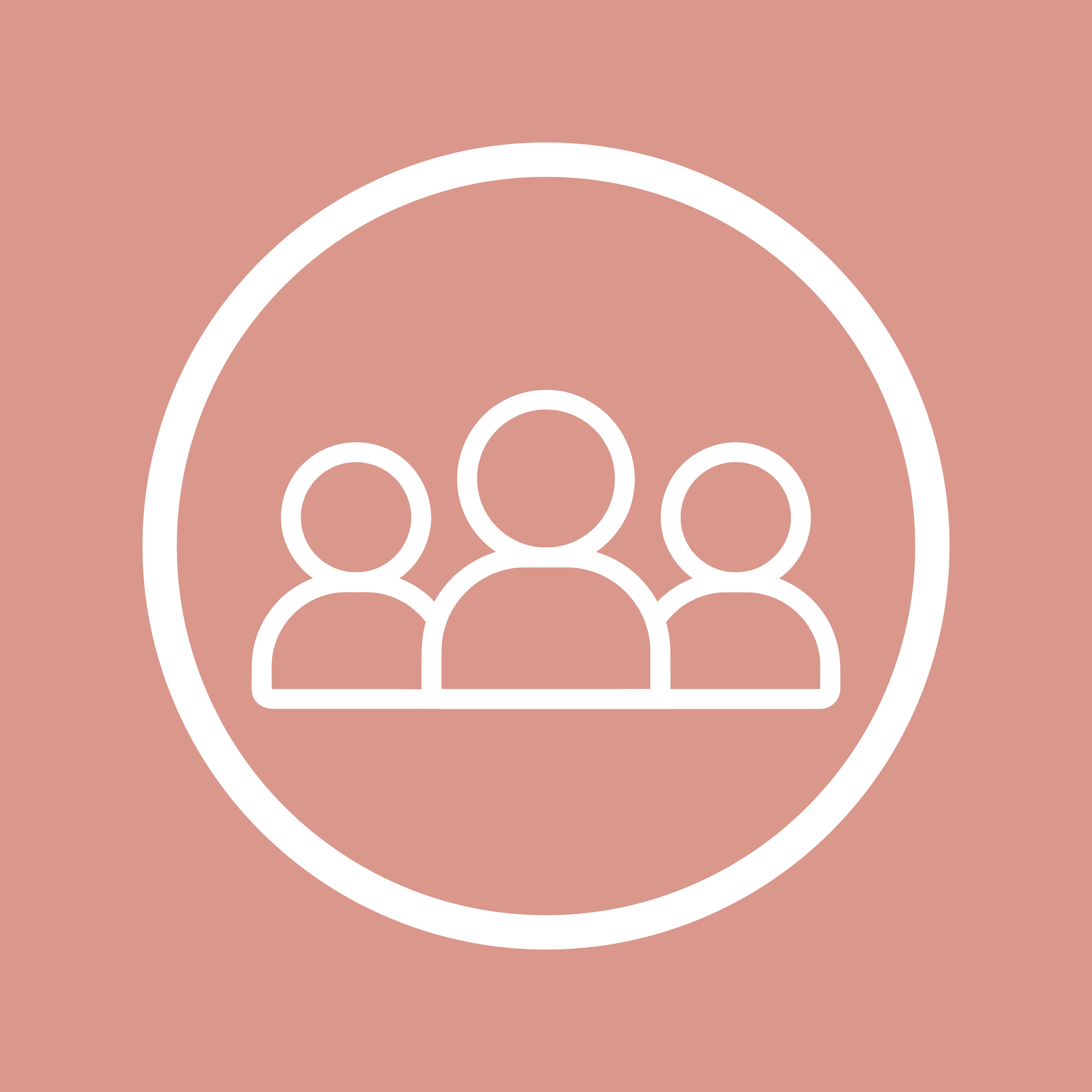 A stylized icon of a mic enclosed in a circle on a pinkish background.