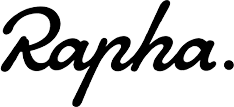 Rapha logo in black cursive font.