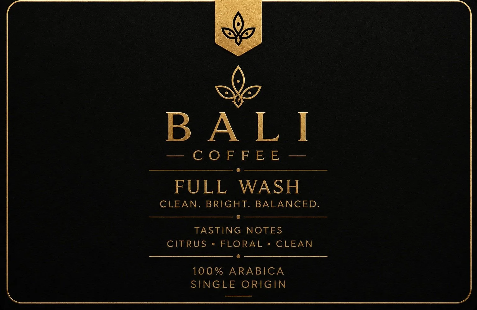 Bali Kintamani — Full Wash
