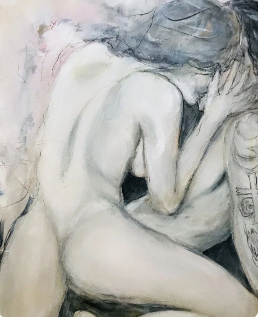  "Shelter" - 
 Acryl on canvas -
 90 x 60 cm