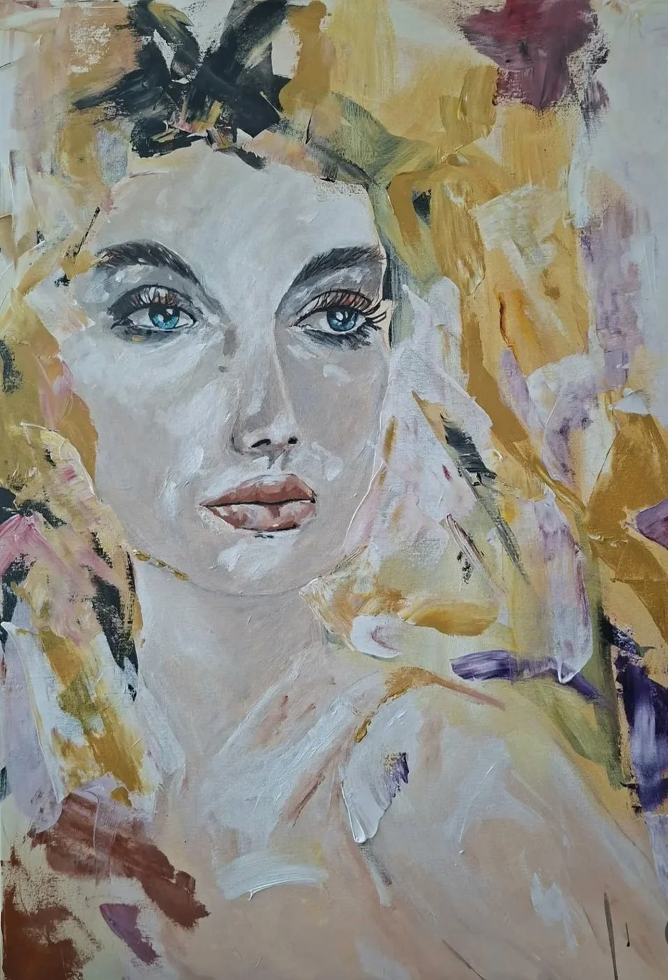 "Unspoken" -
Acryl on canvas -
60 x 80 cm