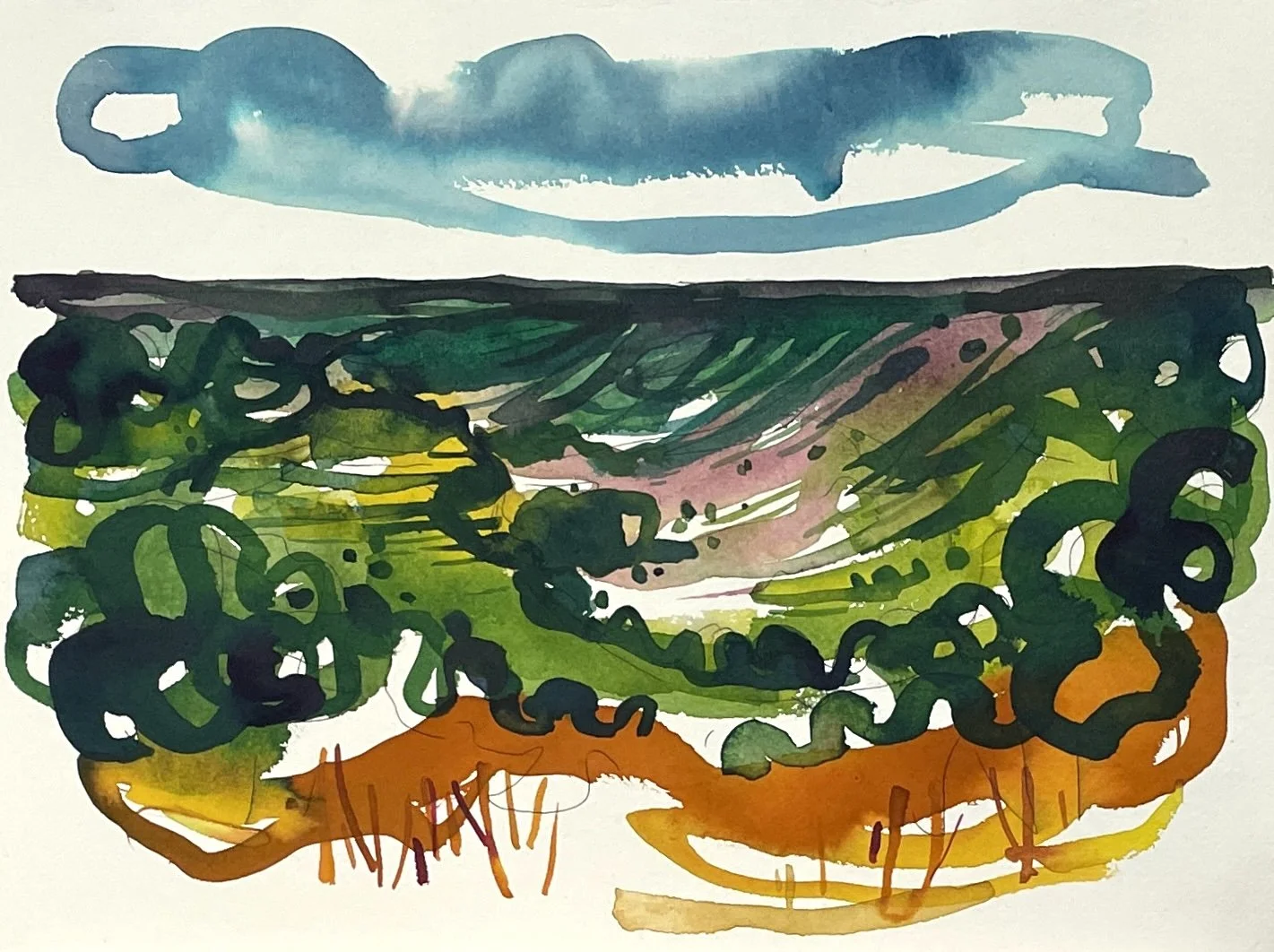 Hole of Horcum, North Yorkshire. 42x20cm £200
