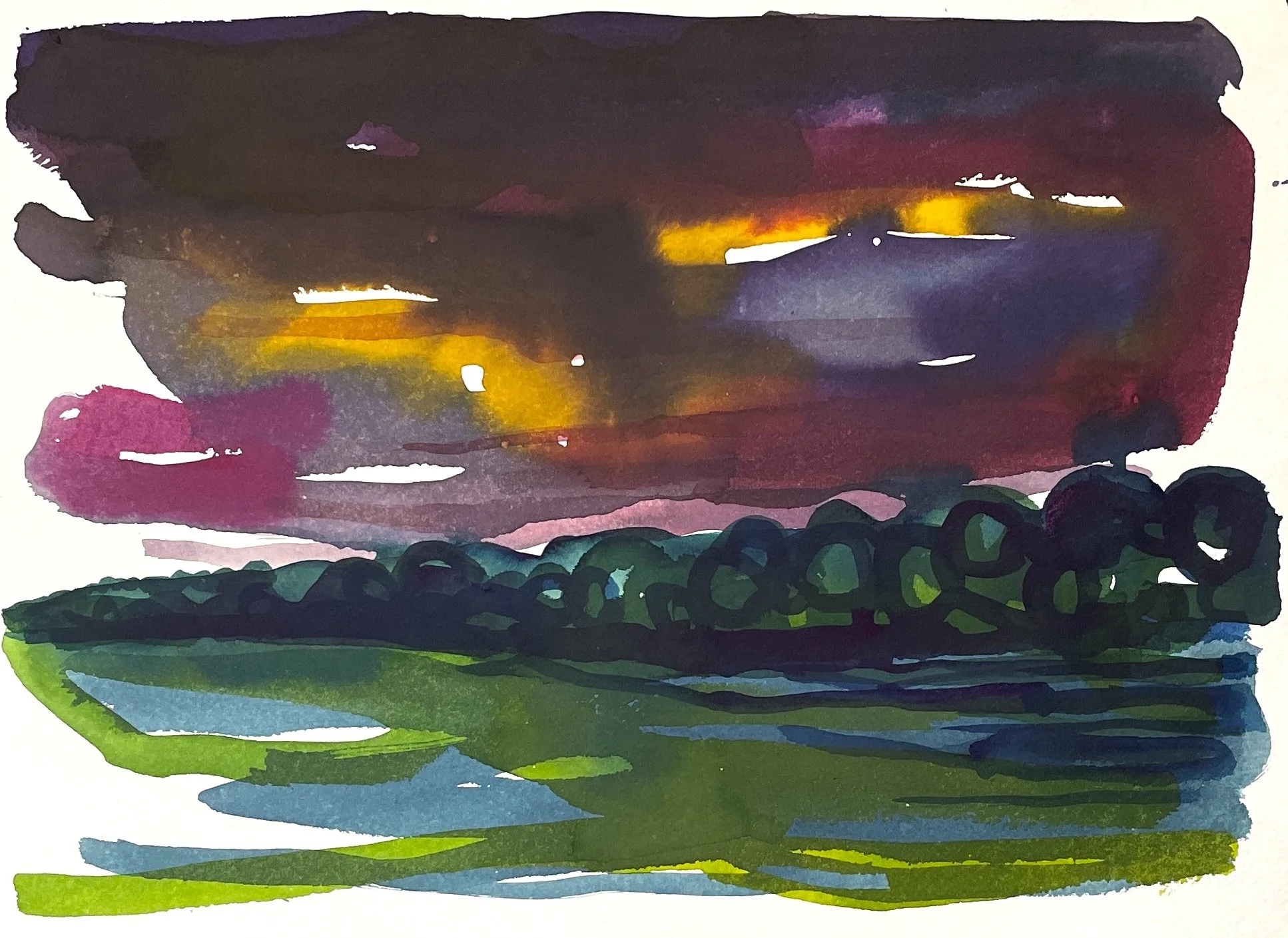 Sunset, Yorkshire Sculpture Park, SOLD