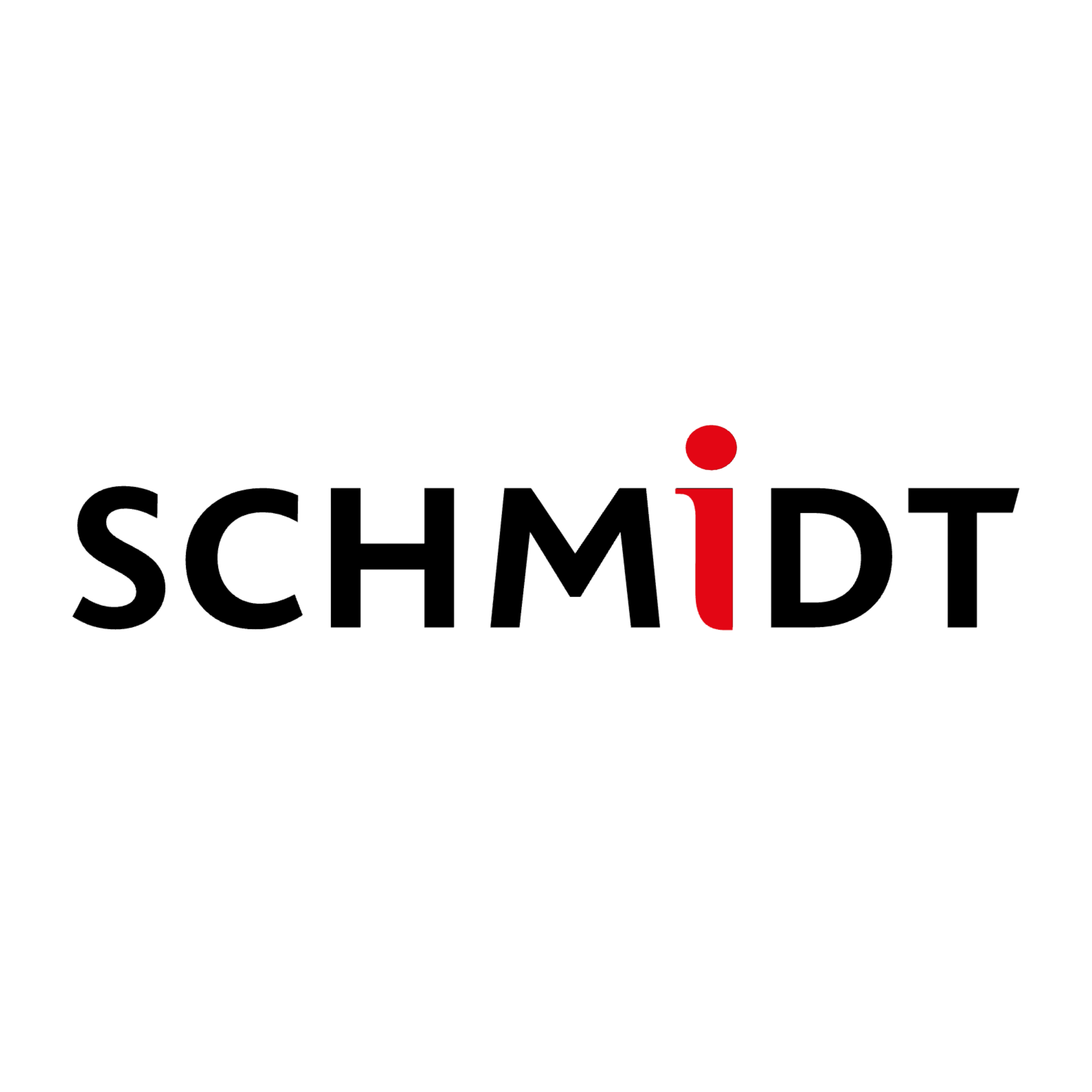 Logotipo con letras en negro que dice 'SCHEMPT' y una letra 'i' en rojo