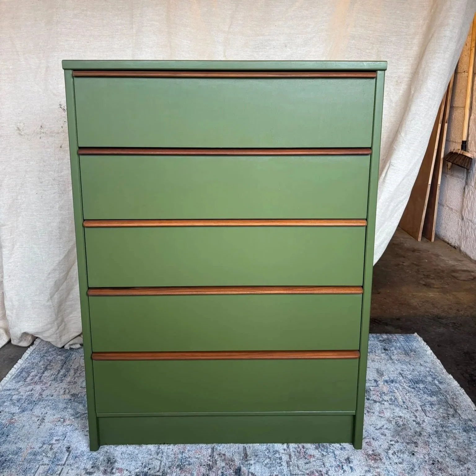 003: Mid-Century Veneered Drawer Set