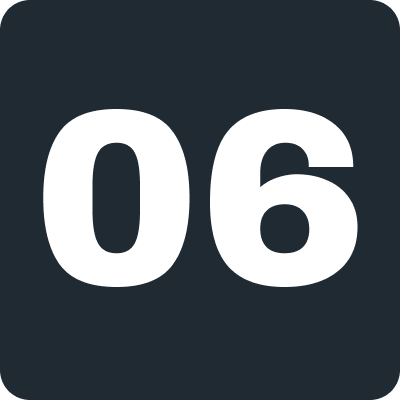 Number 06 displayed on a dark background.