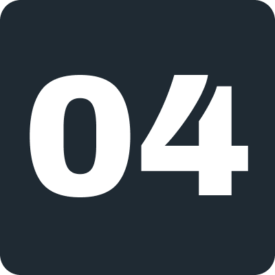 Number 04 on a dark background.
