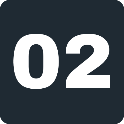 Number 02 displayed on a dark background.