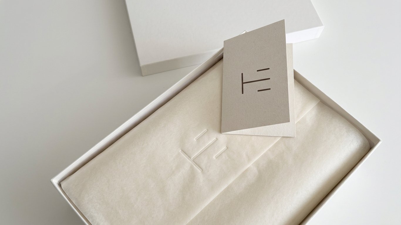 Custom branded packaging for premium merchandise