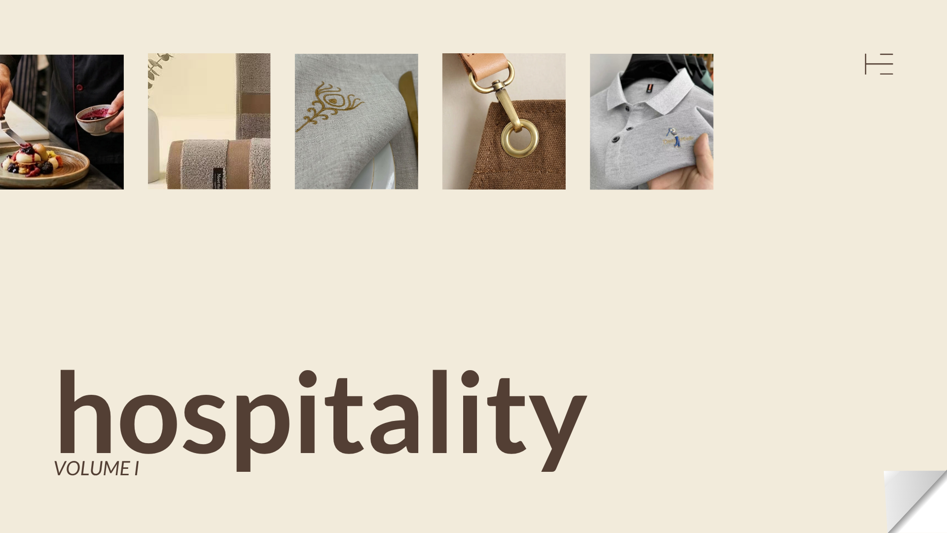 High End Merch hospitality merchandise catalogue featuring premium branded products for hotels, restaurants and venues