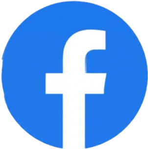 The Facebook logo featuring a white lowercase 'f' on a blue circular background.