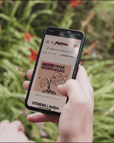 Website, webshop for Rootsum, selling products and bugs to replace poison in private gardens.