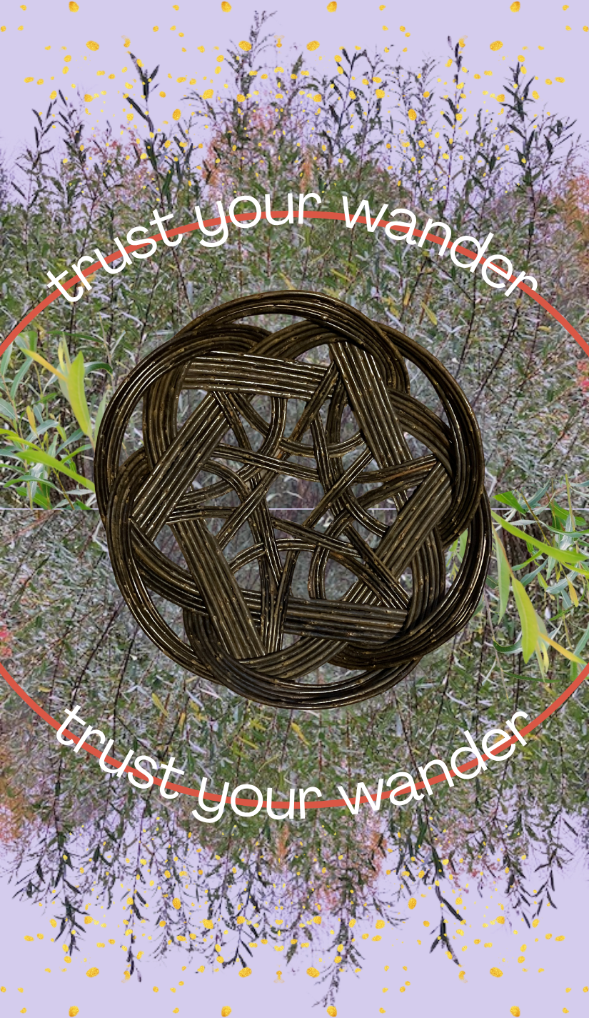 Braiding Seeds Fellowship Tarot Card
Digital tarot card concept inspired by the willow designs of Adinah Barnett, Braiding Seeds Fellow.