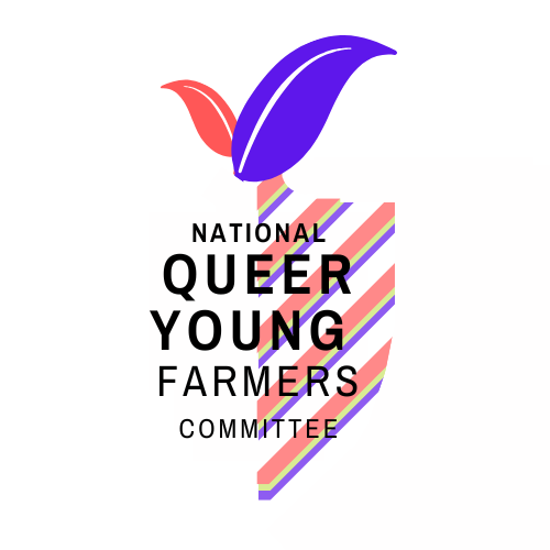 National Young Farmers Coalition:
Draft logo concept for the Queer Farmers Committee.