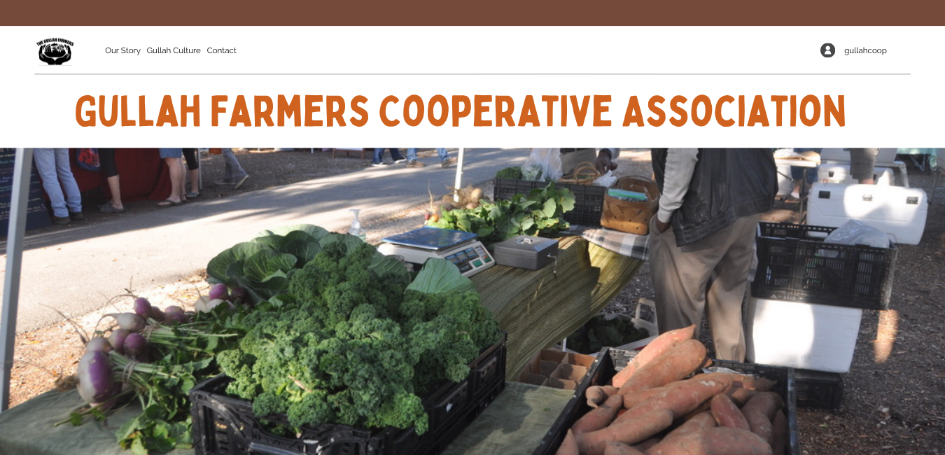 Gullah Farmers Cooperative Association:
Website design for a cooperative supporting Gullah farmers and agricultural heritage.