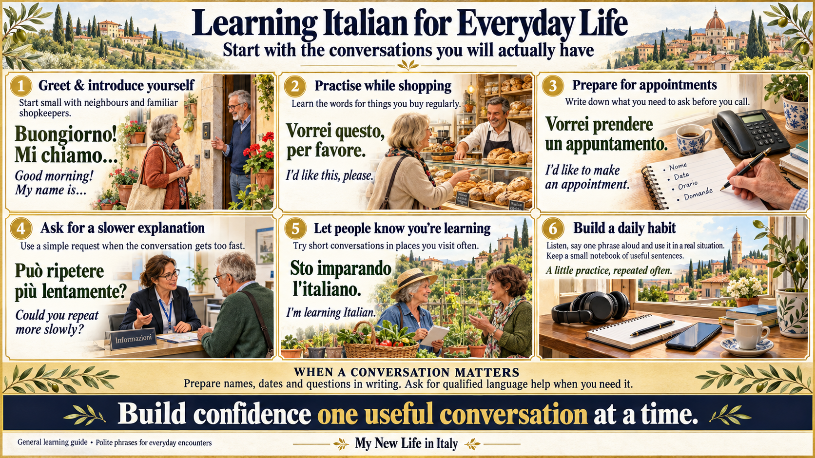 Learning Italian for Everyday Life
