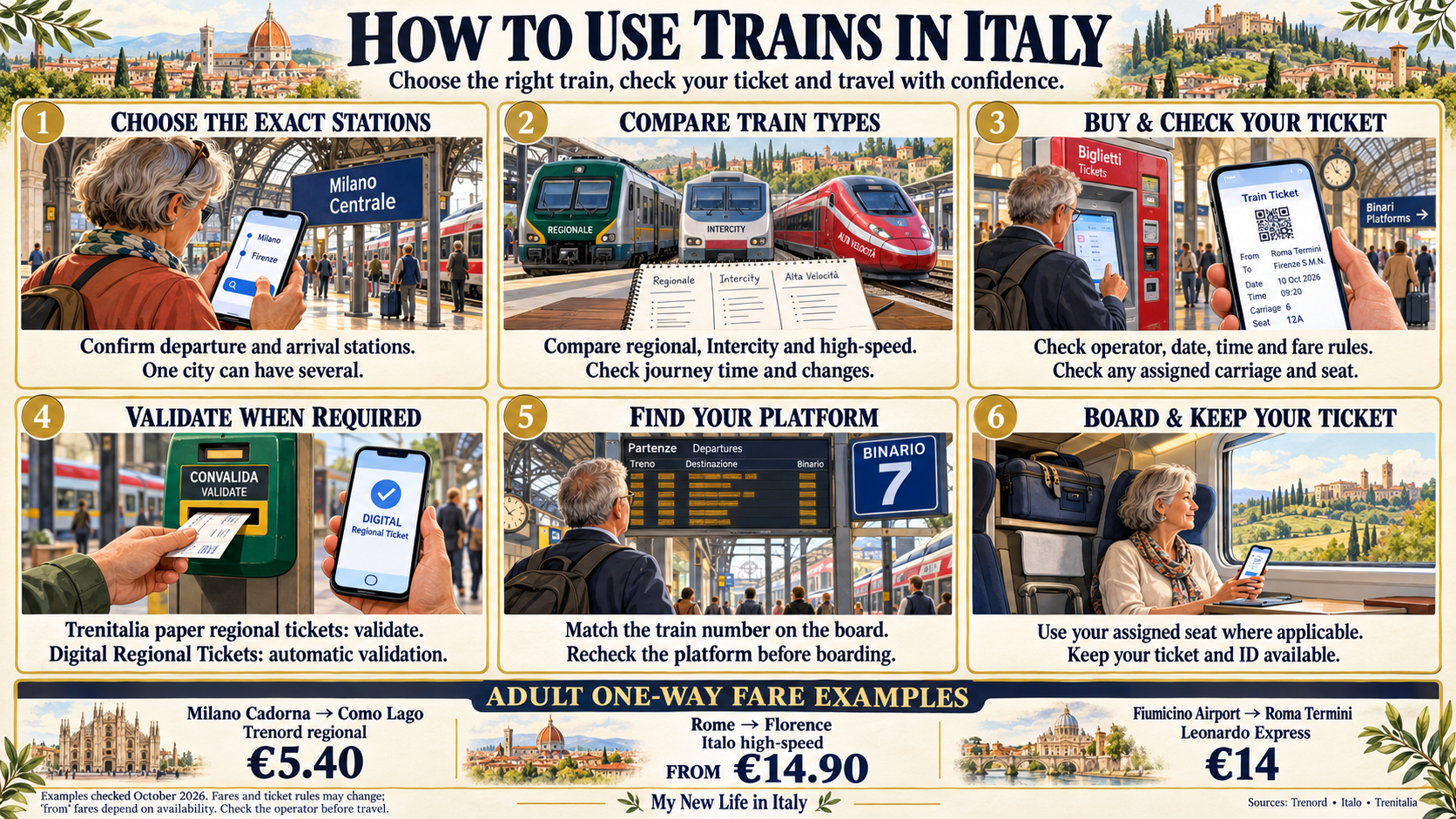How to use trains in Italy?