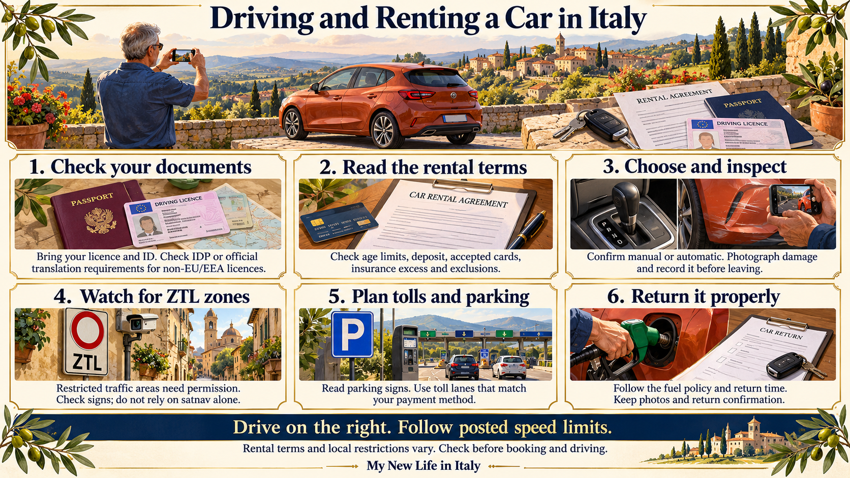 Driving and Renting a Car in Italy