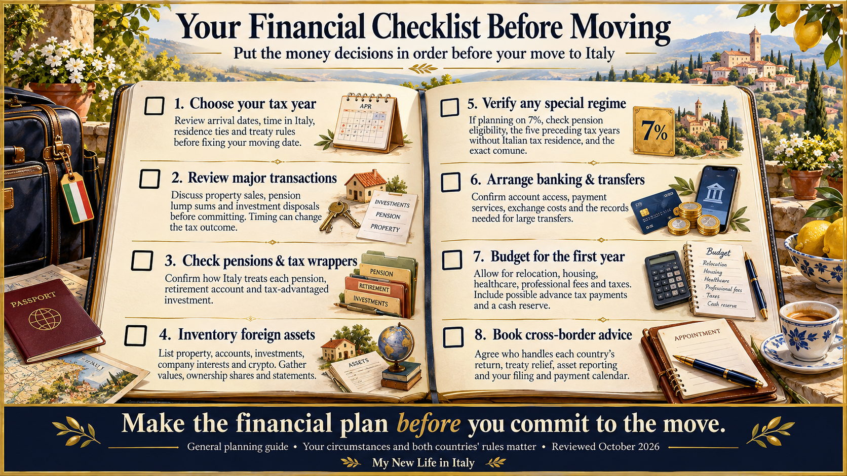 Your Financial Checklist Before Moving