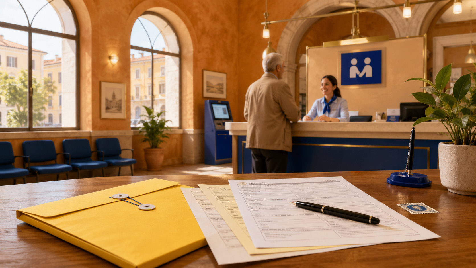 The Kit Giallo — the "yellow kit." This is your application for the  Permesso di Soggiorno (residence permit).
