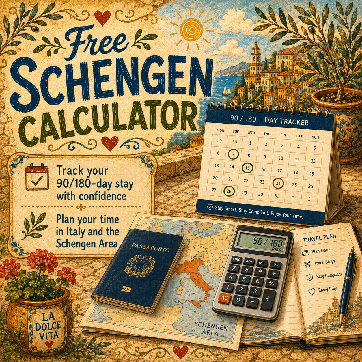 Free Schengen Calculator