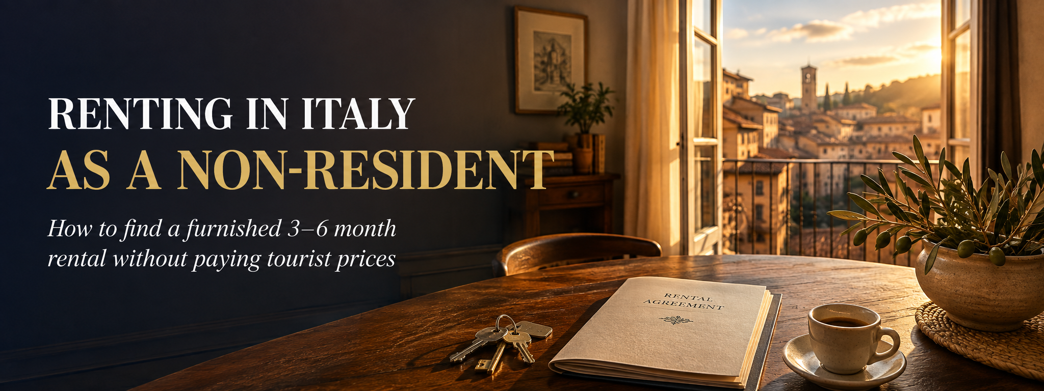 Renting in Italy part time as a non-resident at normal prices.