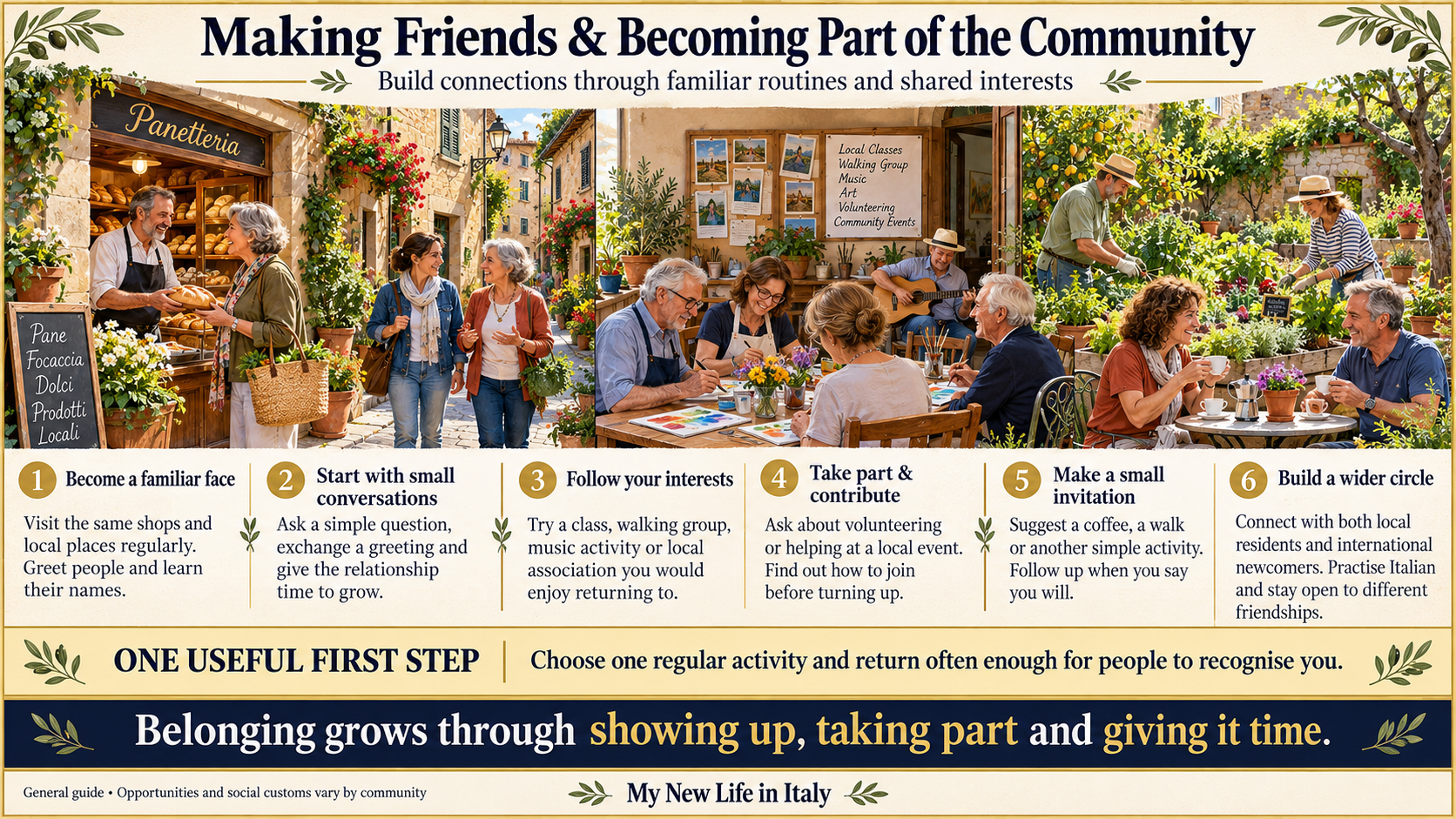 Making Friends & Becoming Part of the Community