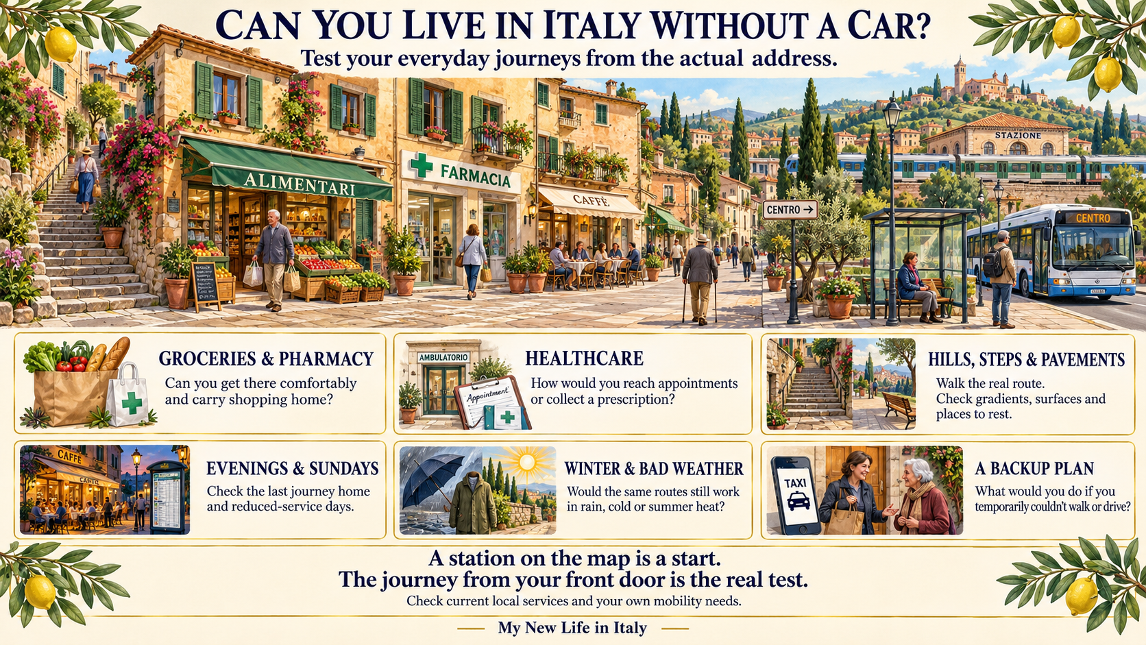 Can you live in Italy without a car?