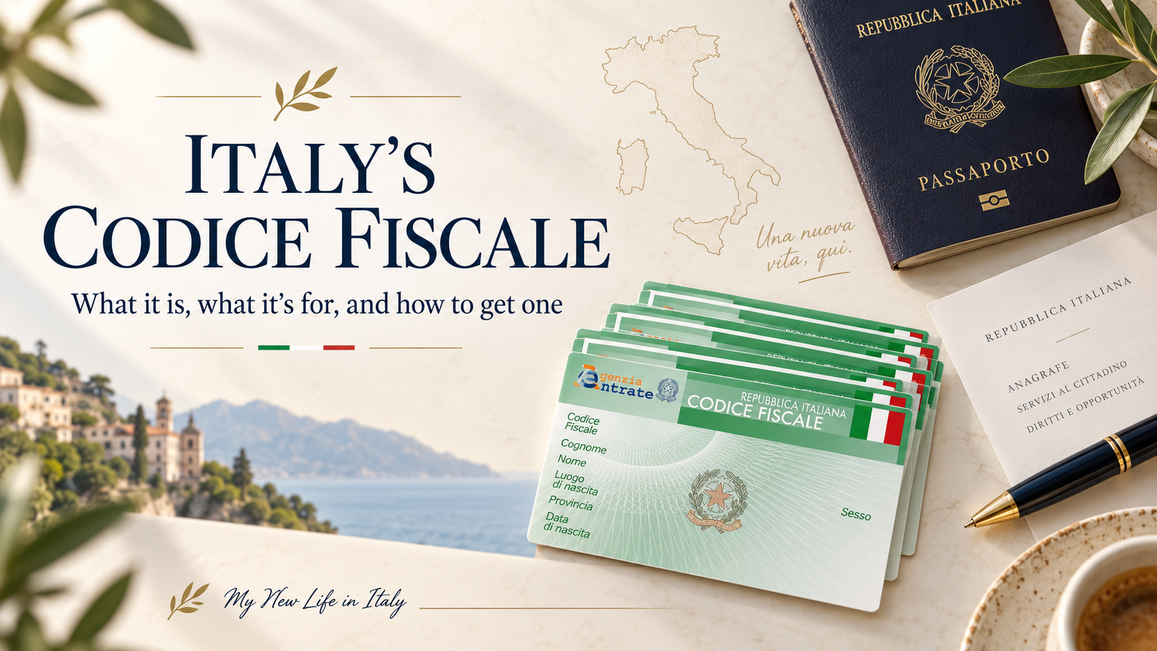 Banner image for Get your Italian fiscal code online webpage