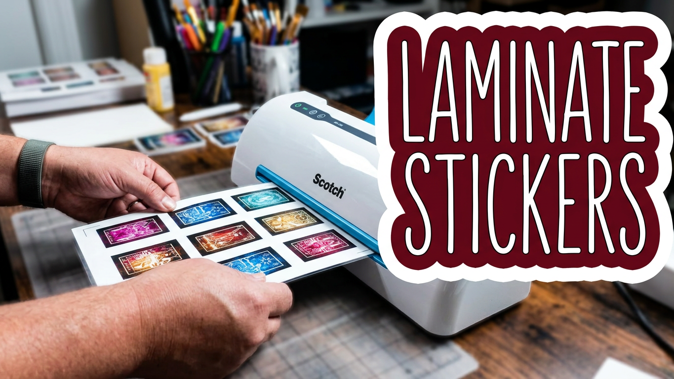 Can you laminate stickers with a machine? You sure can. I'll show you.