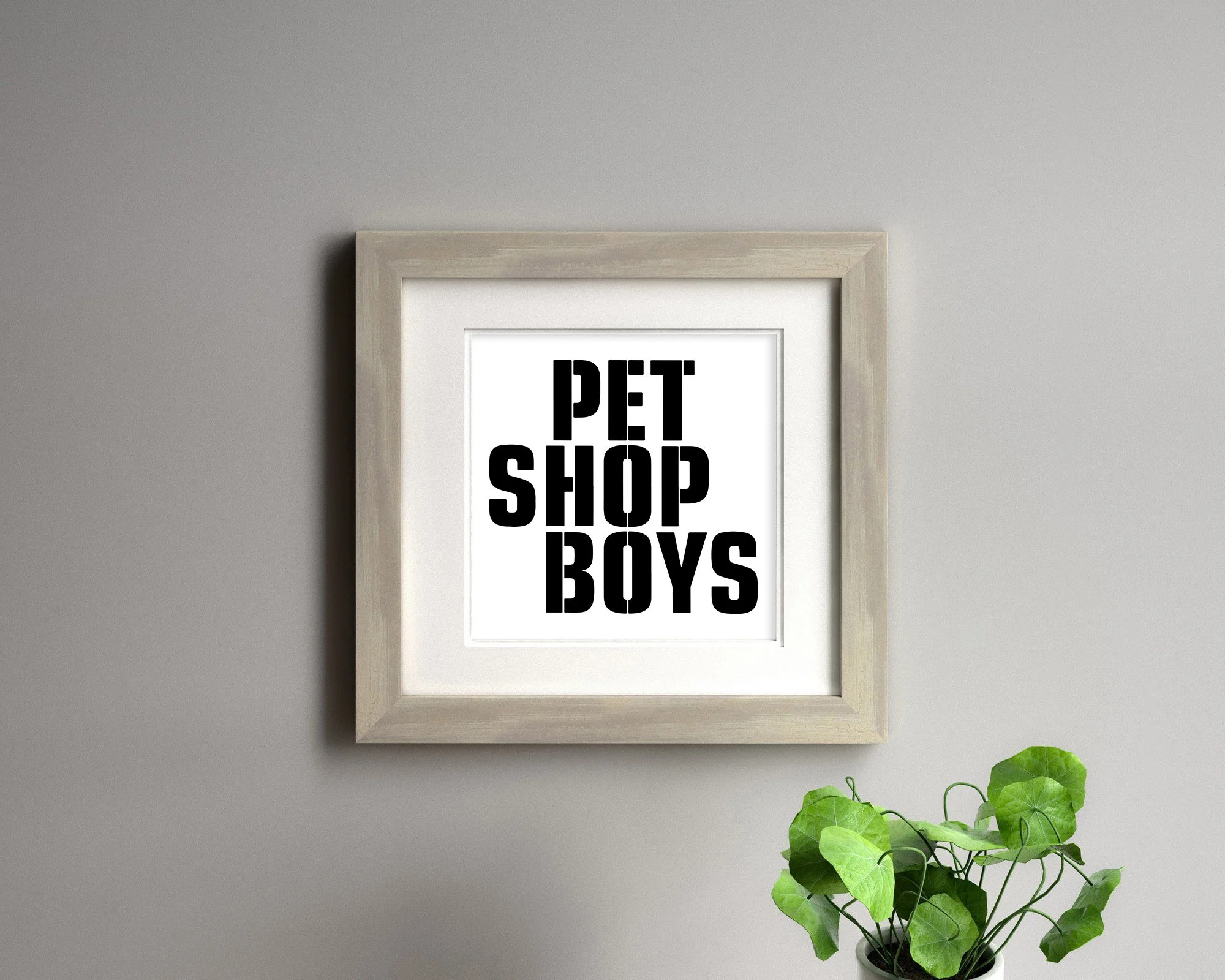 Decal Kit: Pet Shop Boys Release Inspired Band Name