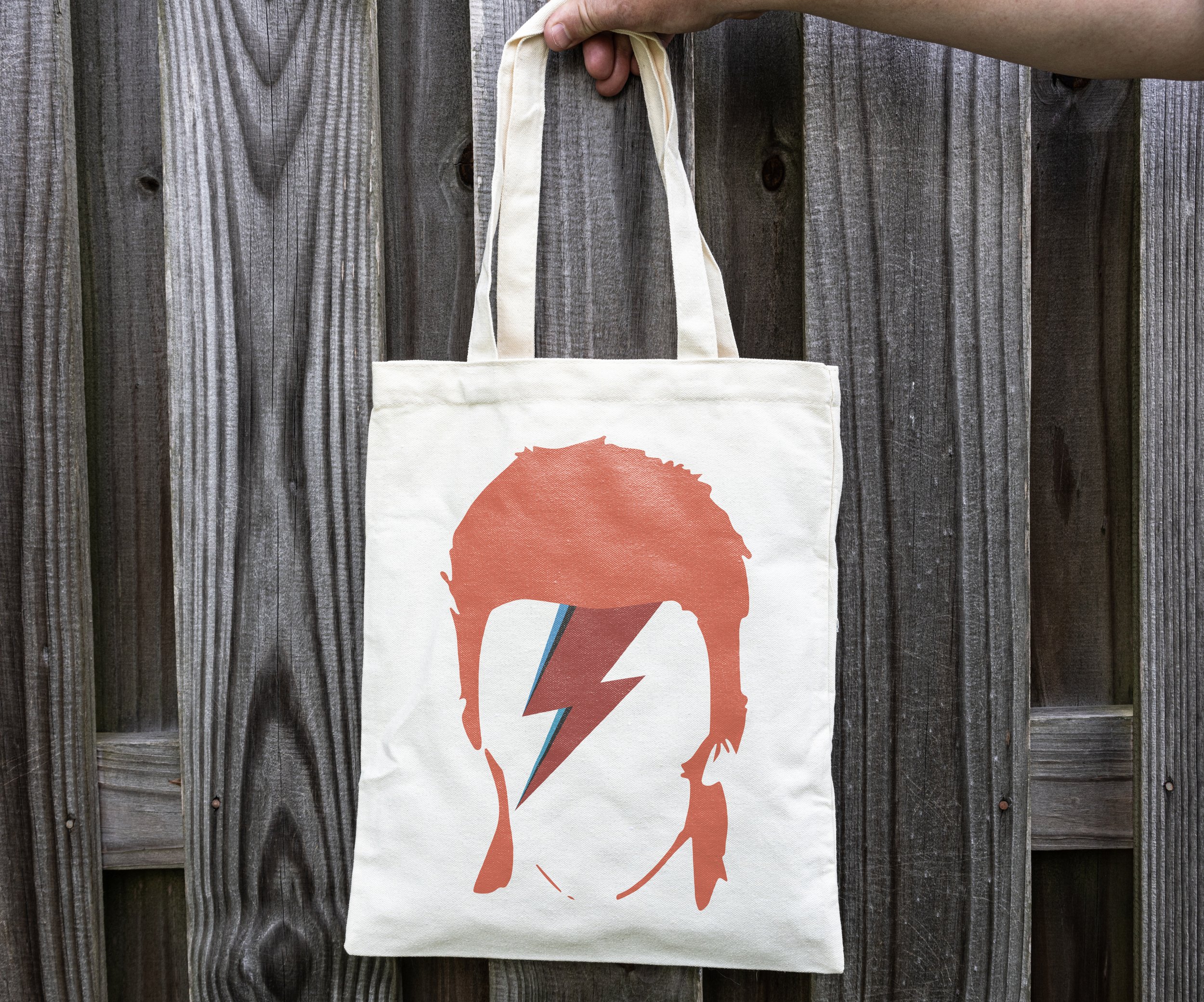 Tote Bag: David Bowie, Aladdin Sane Inspired