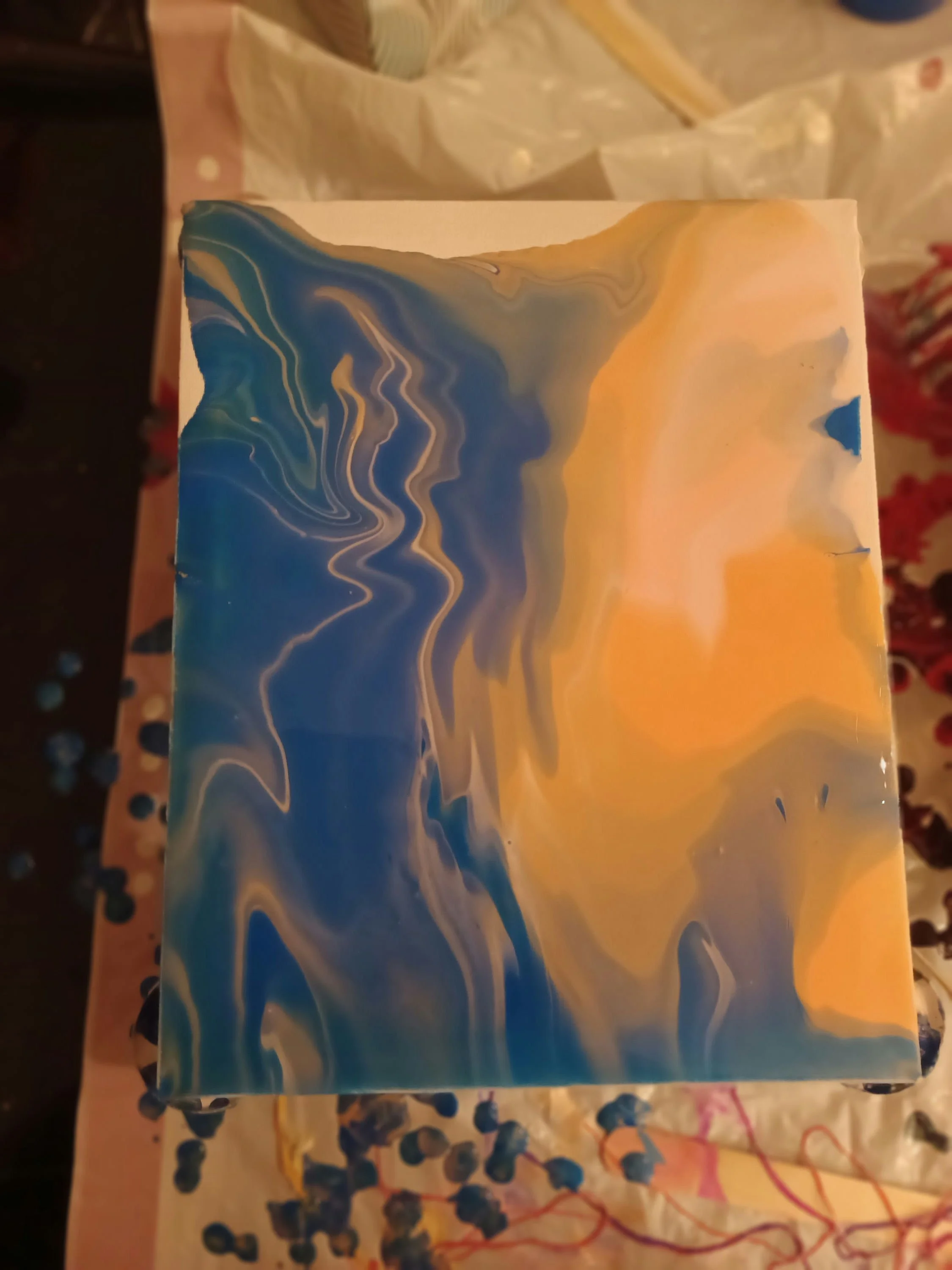 Jade's Paint Pour Art